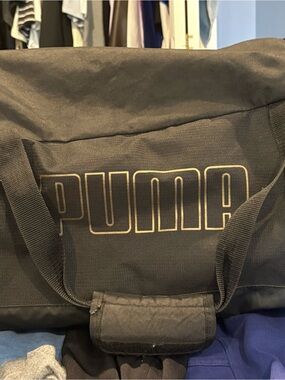 Puma Black Duffel Bag